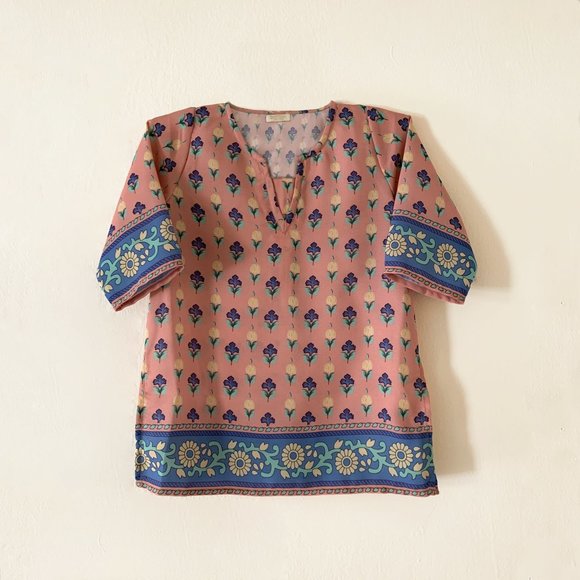 Girl's Printed Kurta / Kameez / Tunic - Picture 4 of 5